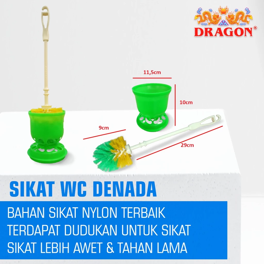 DRAGON Denada Sikat WC Toilet 29 Cm Pembersih Kamar Mandi Cleaning Brush SK352