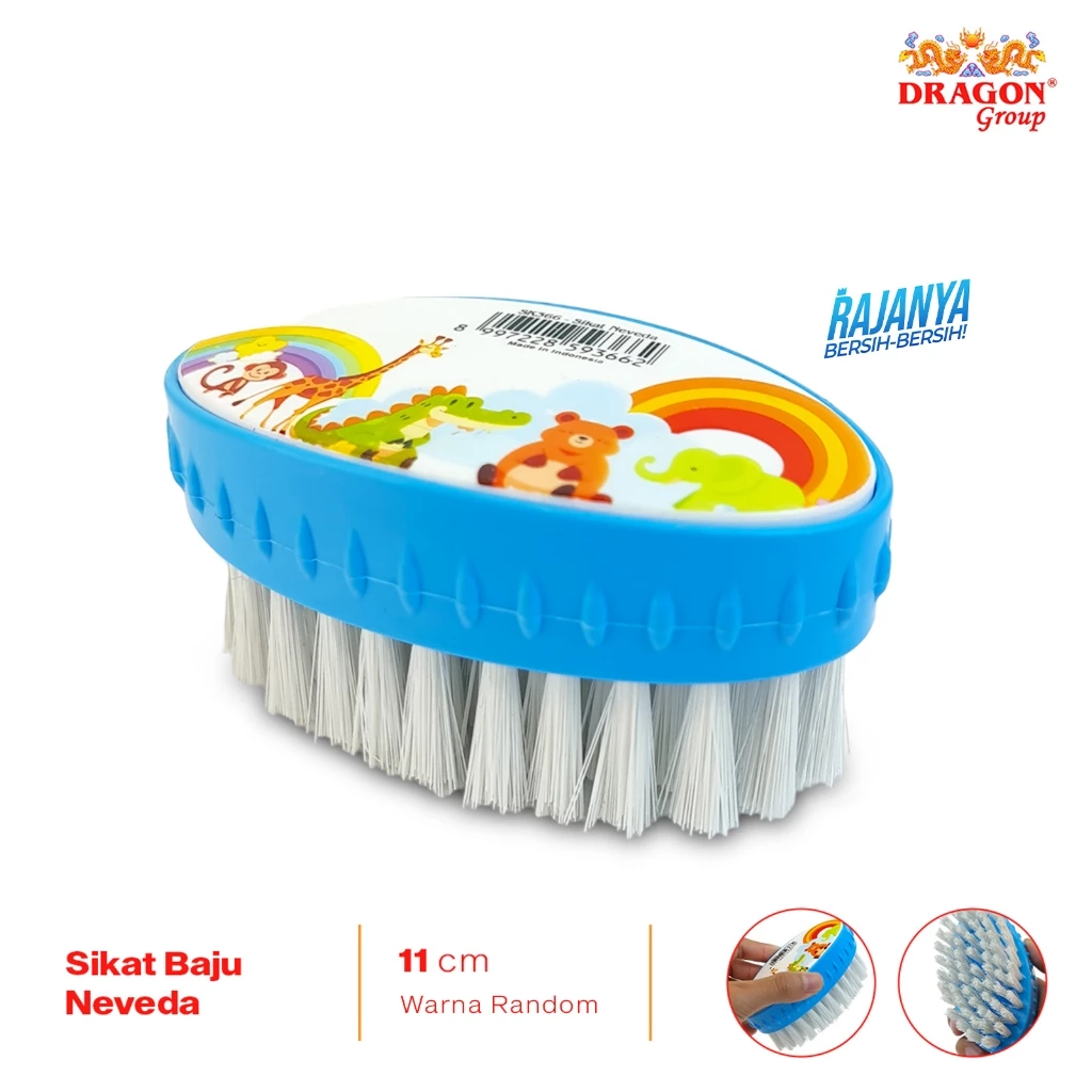 DRAGON Neveda Sikat Pembersih Baju 11 Cm Bulu Lembut Cleaning Brush Serbaguna SK366