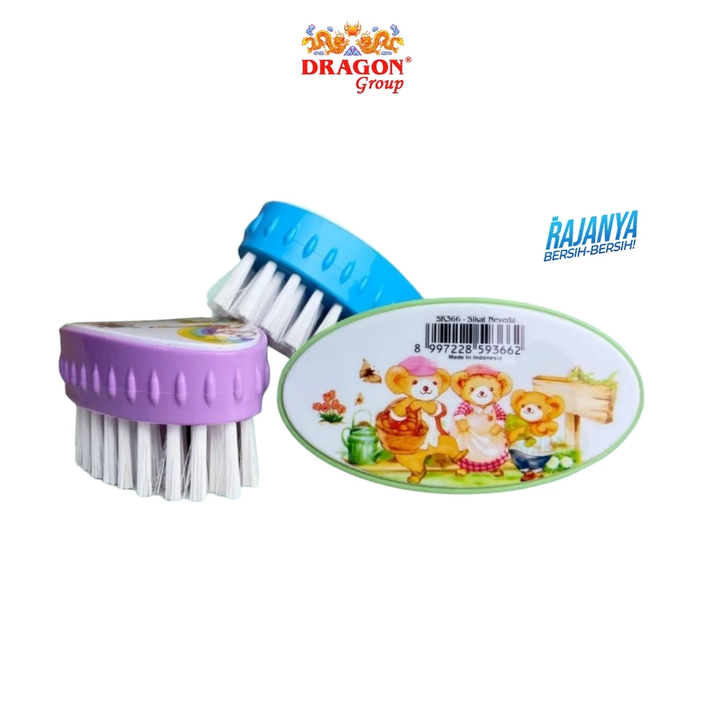 DRAGON Neveda Sikat Pembersih Baju 11 Cm Bulu Lembut Cleaning Brush Serbaguna SK366