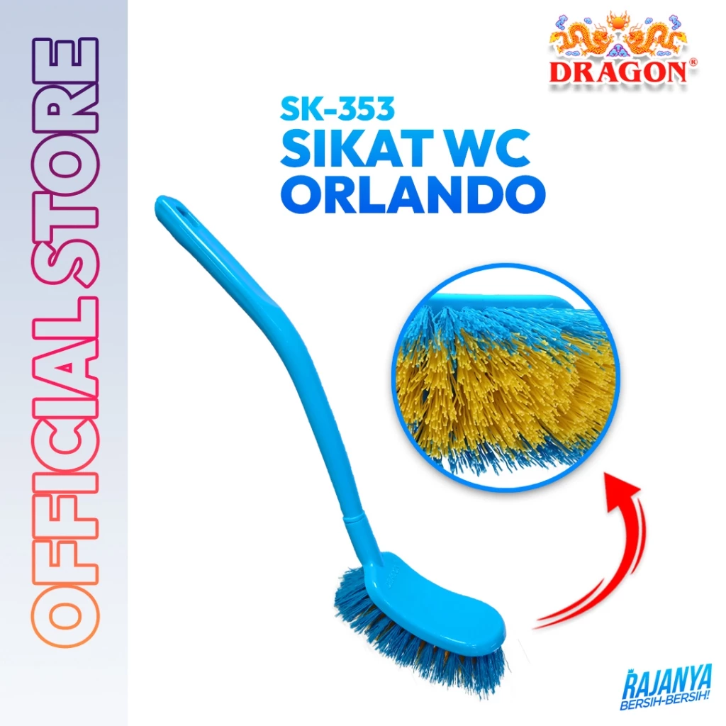 DRAGON Orlando Sikat WC Toilet 25 Cm Pembersih Kamar Mandi Cleaning Brush SK353