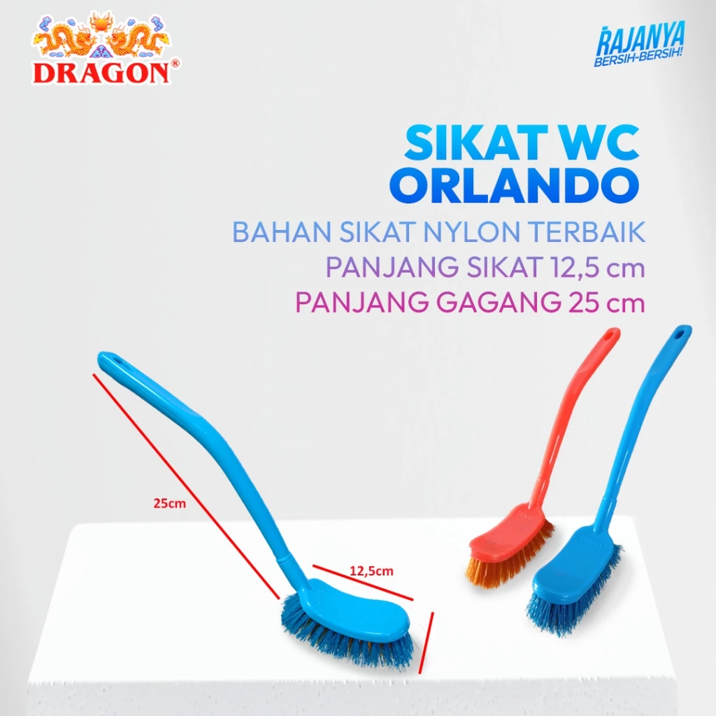 DRAGON Orlando Sikat WC Toilet 25 Cm Pembersih Kamar Mandi Cleaning Brush SK353