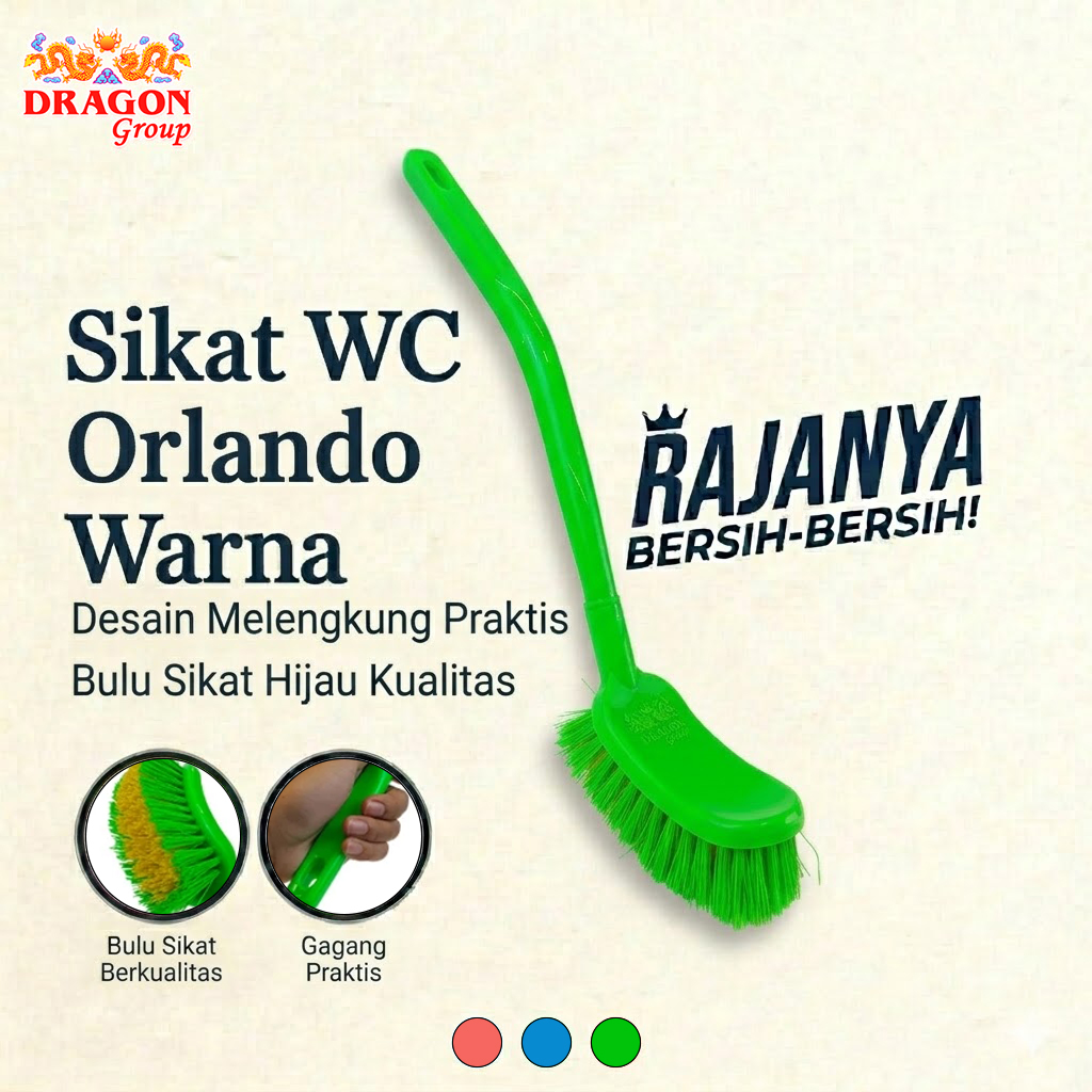 DRAGON Orlando Sikat WC Toilet 25 Cm Pembersih Kamar Mandi Cleaning Brush SK353