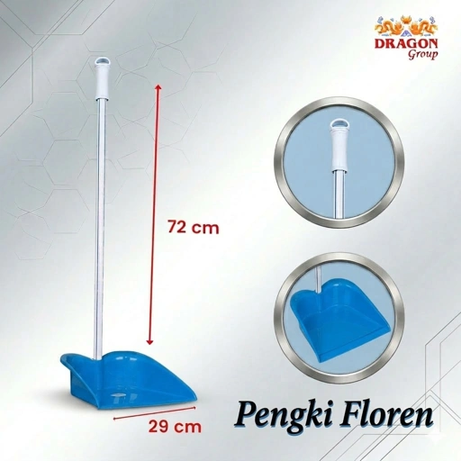 DRAGON Pengki Floren Serokan Sampah 72 Cm Gagang Panjang Dustpan Serbaguna PP832