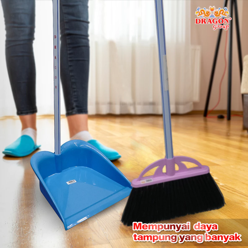 DRAGON Pengki Floren Serokan Sampah 72 Cm Gagang Panjang Dustpan Serbaguna PP832
