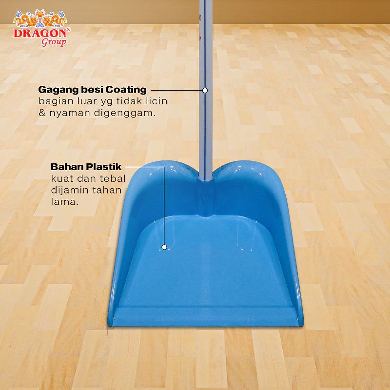 DRAGON Pengki Floren Serokan Sampah 72 Cm Gagang Panjang Dustpan Serbaguna PP832