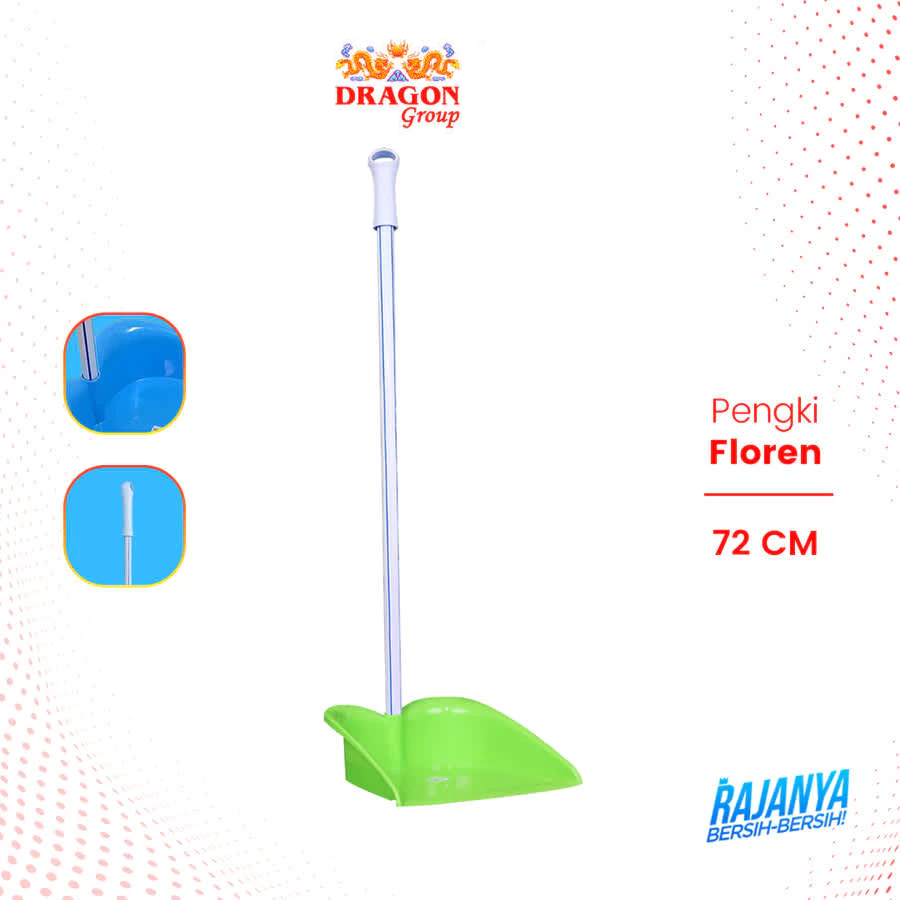 DRAGON Pengki Floren Serokan Sampah 72 Cm Gagang Panjang Dustpan Serbaguna PP832