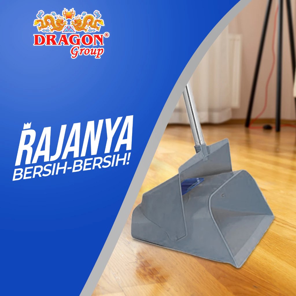 DRAGON Pengki Narita Serokan Sampah 72 Cm Sistem Tutup Dustpan Serbaguna PP833