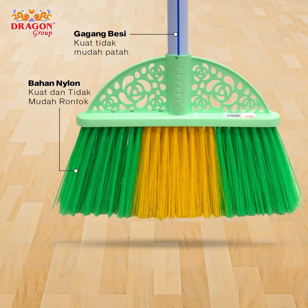 DRAGON Sapu Batavia Hitam 110Cm Pembersih Lantai Dust Remover Serbaguna SP170 Warna