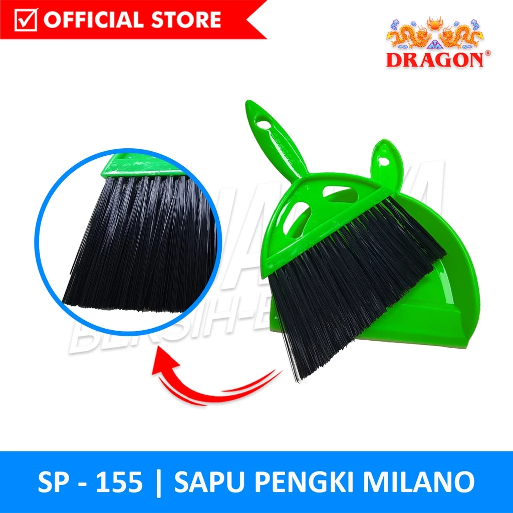 DRAGON Sapu Pengki Milano 16,5 Cm Pembersih Lantai Dust Remover Serbaguna SP155