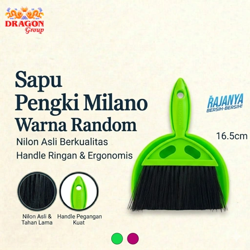 DRAGON Sapu Pengki Milano 16,5 Cm Pembersih Lantai Dust Remover Serbaguna SP155