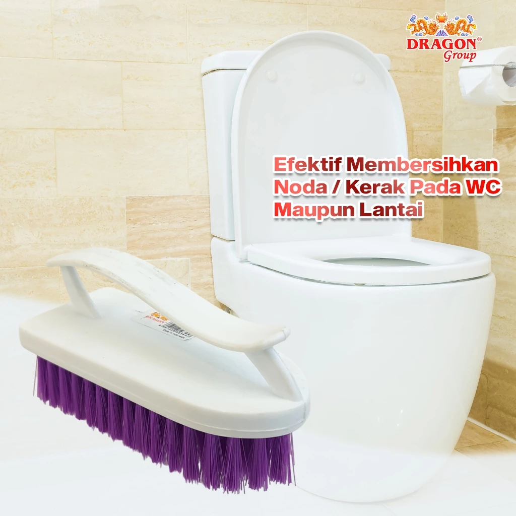 DRAGON Setrika Sikat WC Toilet 13 Cm Pembersih Kamar Mandi Cleaning Brush Serbaguna SK345 Warna