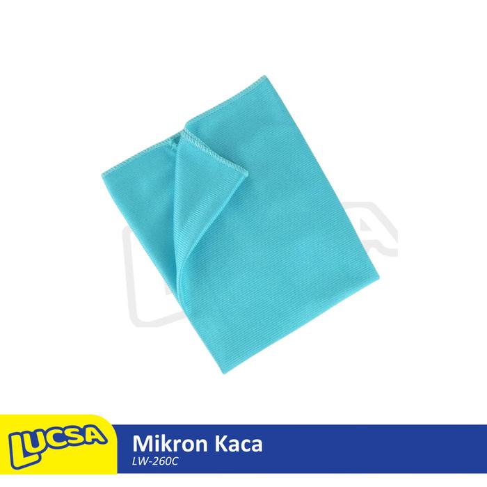 Kain Lap Microfiber Lap Kaca 30x40cm Glass Cloth Lucsa MIkron LW-260C
