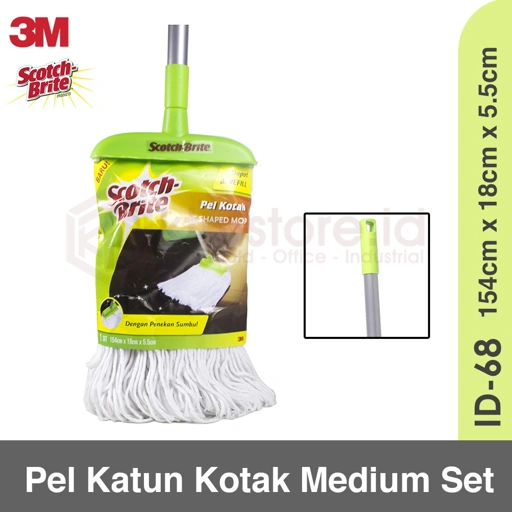 Scotch Brite 3m ID 68 Pel Katun Kotak Medium Set