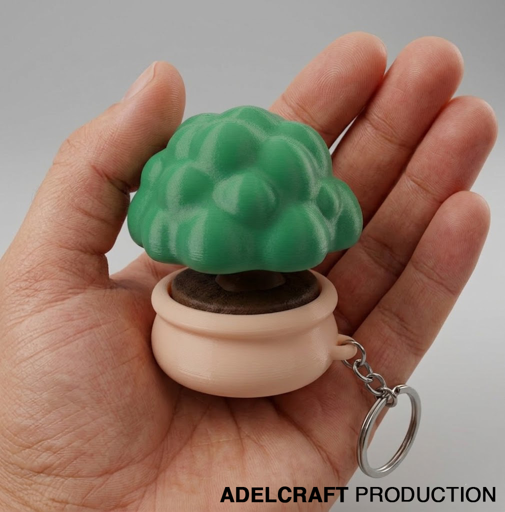 Ktmstore - Bonsai Fidget Clicker Keychain Mechanical Switch Aesthetic Stress Relief ASMR Clicky