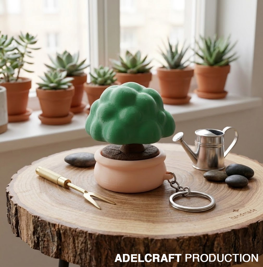 Ktmstore - Bonsai Fidget Clicker Keychain Mechanical Switch Aesthetic Stress Relief ASMR Clicky