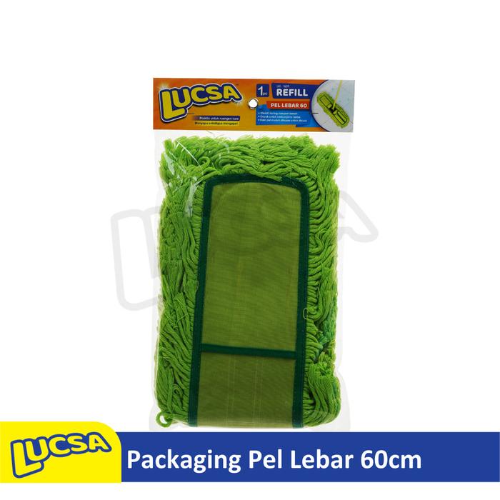 Pel Lebar 60cm Refill Pel Sapu Lantai Lobby Dust Mop Lucsa LM-1609