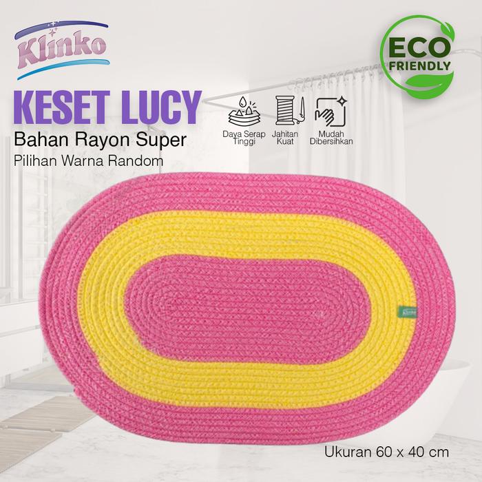 Keset Kaki Kamar Mandi Lucy Keset Pintu Keset rumah Dua Warna Klinko
