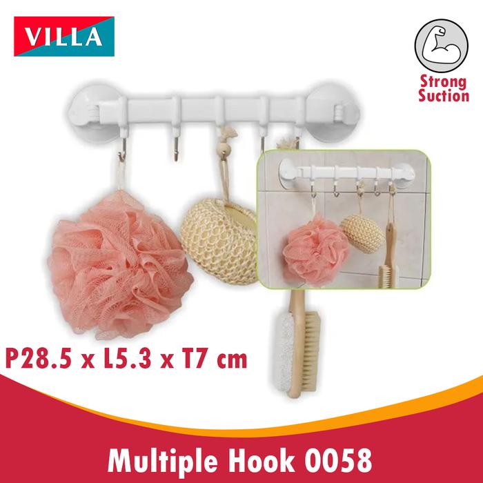 gantungan Premium Multiple Hook Gantungan WC Villa Festiva Magic Suction