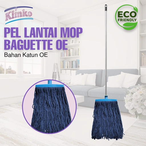 Alat Pel Lantai Mop Baguette Oe Navy Blue pel benang sumbu Klinko 1