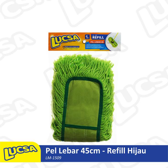 Pel Lebar 45cm Refill Pel Sapu Lantai Lobby Dust Mop Lucsa LM-1509