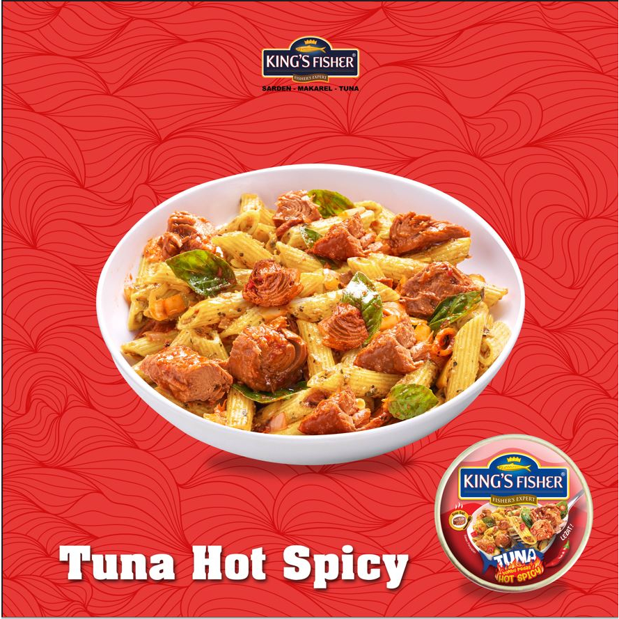 King's Fisher Tuna Canned Hot Spicy Daging Tuna Makanan Kaleng 170 gr