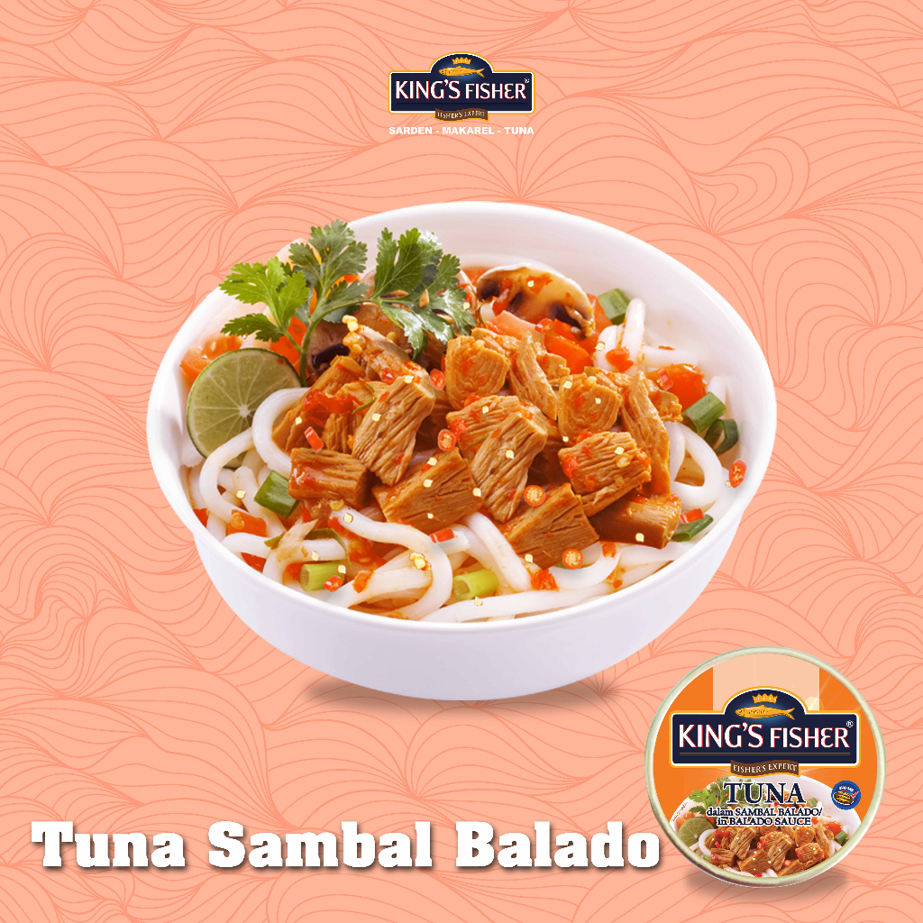 King's Fisher Tuna Sambal balado Daging Tuna Makanan Kaleng 170 g