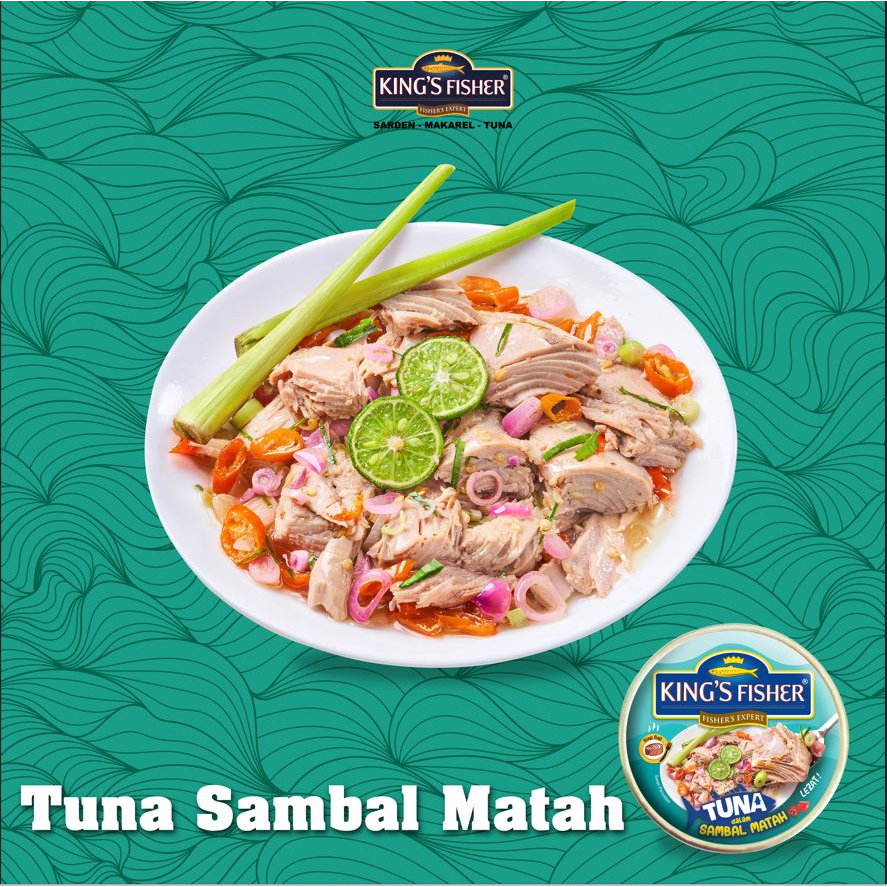 King's Fisher Tuna Sambal Matah Daging Tuna Makanan Kaleng 170 g