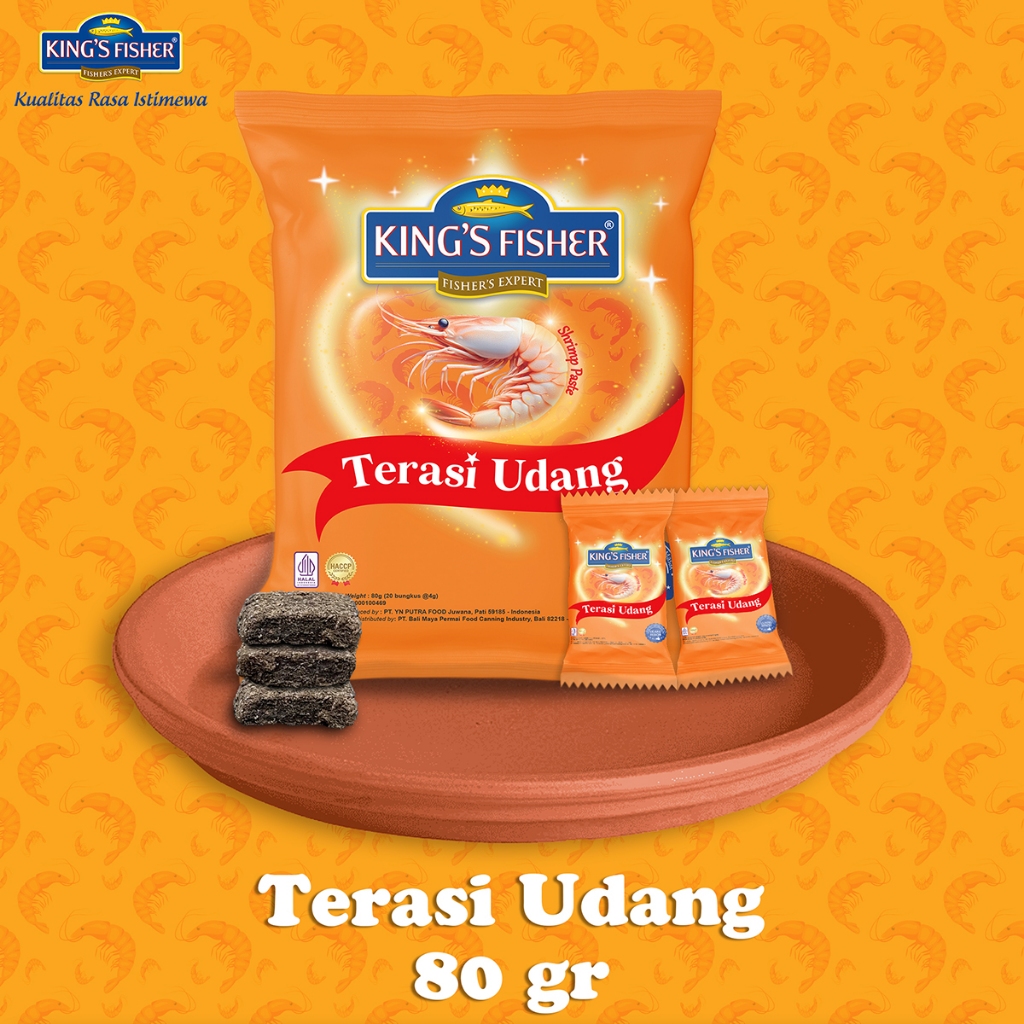 King's Fisher Terasi Udang 4 g Trasi Udang Rebon Asli Wangi Enak