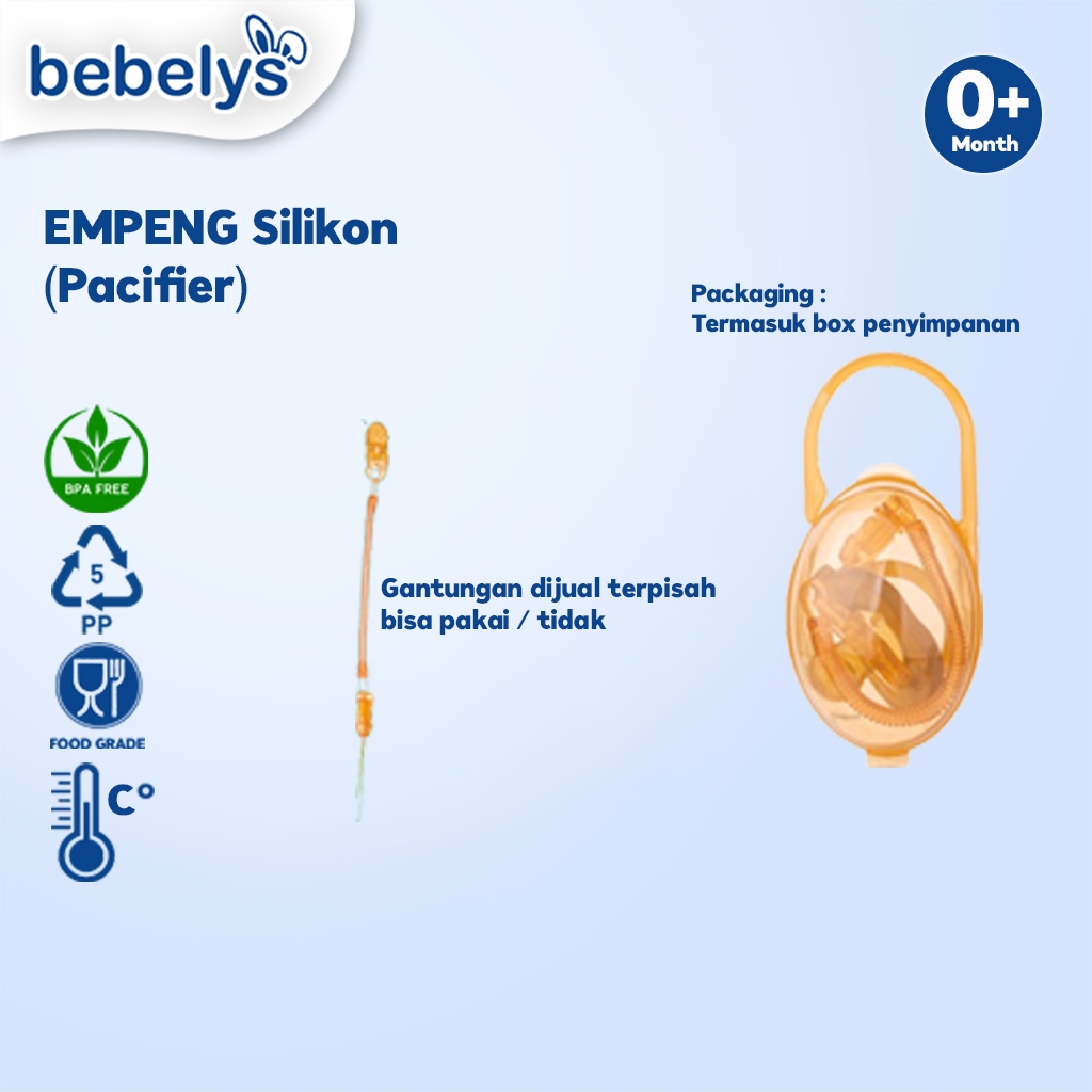 Bebelys Empeng Bayi Pacifier Full Silikon BPA Free