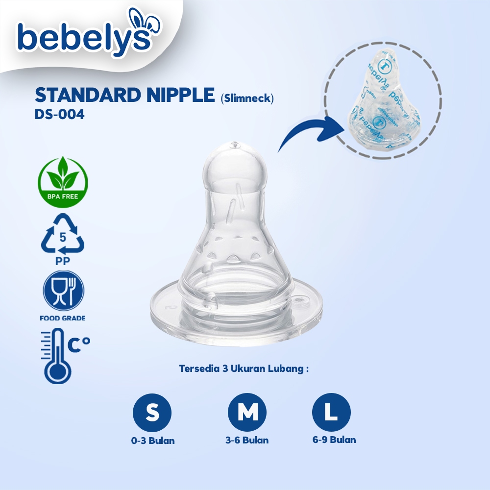 Bebelys Dot Bayi Standard Slimneck BPA Free DS-004