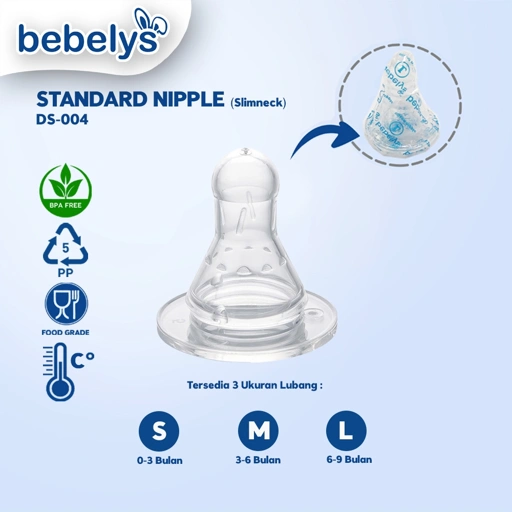 Bebelys Dot Bayi Standard Slimneck BPA Free DS-004