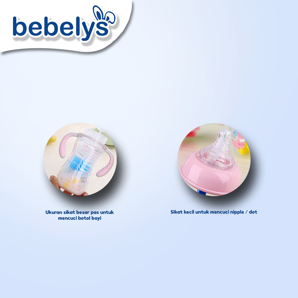 Bebelys Sikat Pembersih Botol Standard 2in1 Anti Gores SB-002