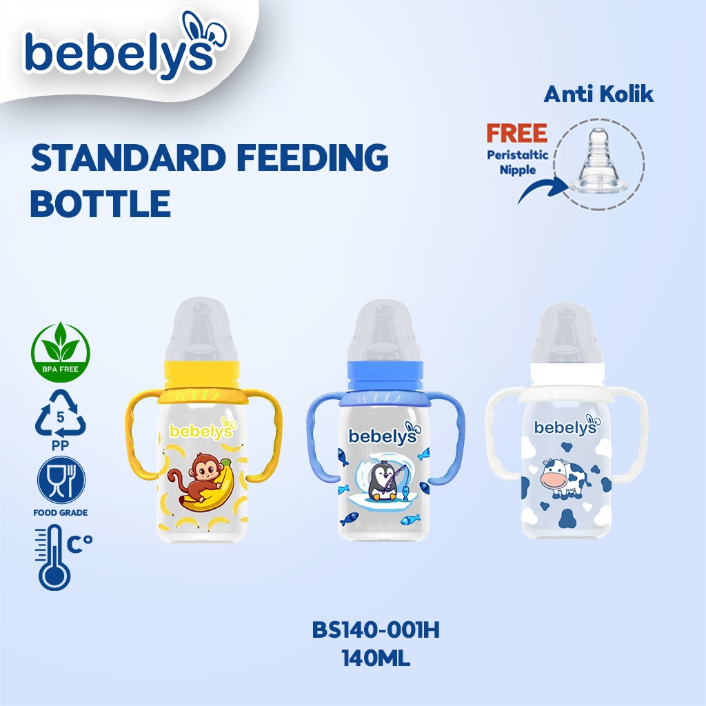 Bebelys Botol Susu 140ml Standard Feeding BPA Free BS140-001H