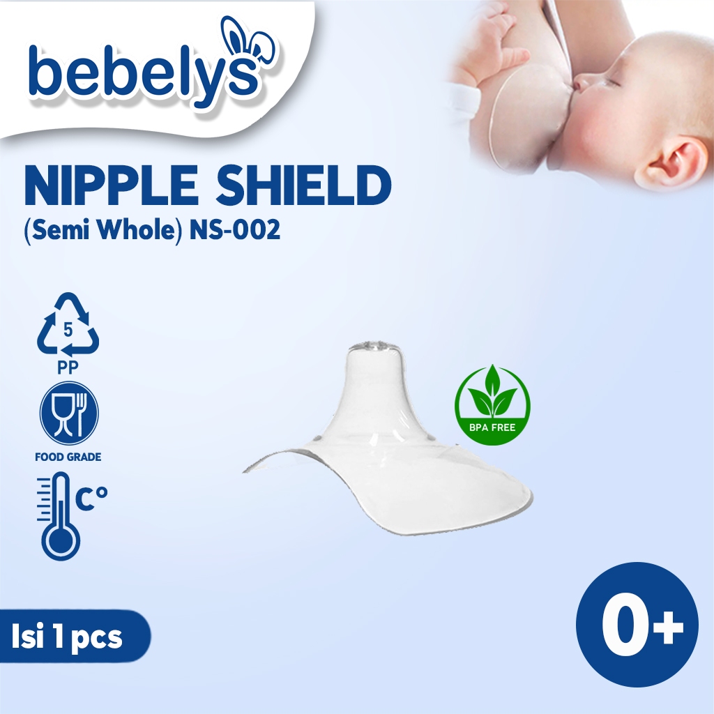Bebelys Nipple Shield NS-002 Pelindung Puting Bayi Food Grade BPA Free 1 pcs