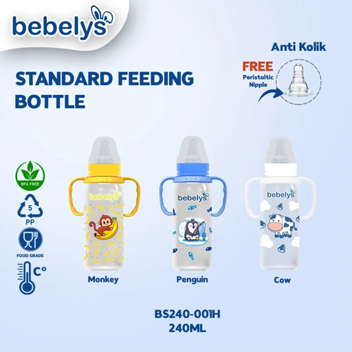 Bebelys Botol Susu 240ml Standard Feeding BPA Free BS240-001H