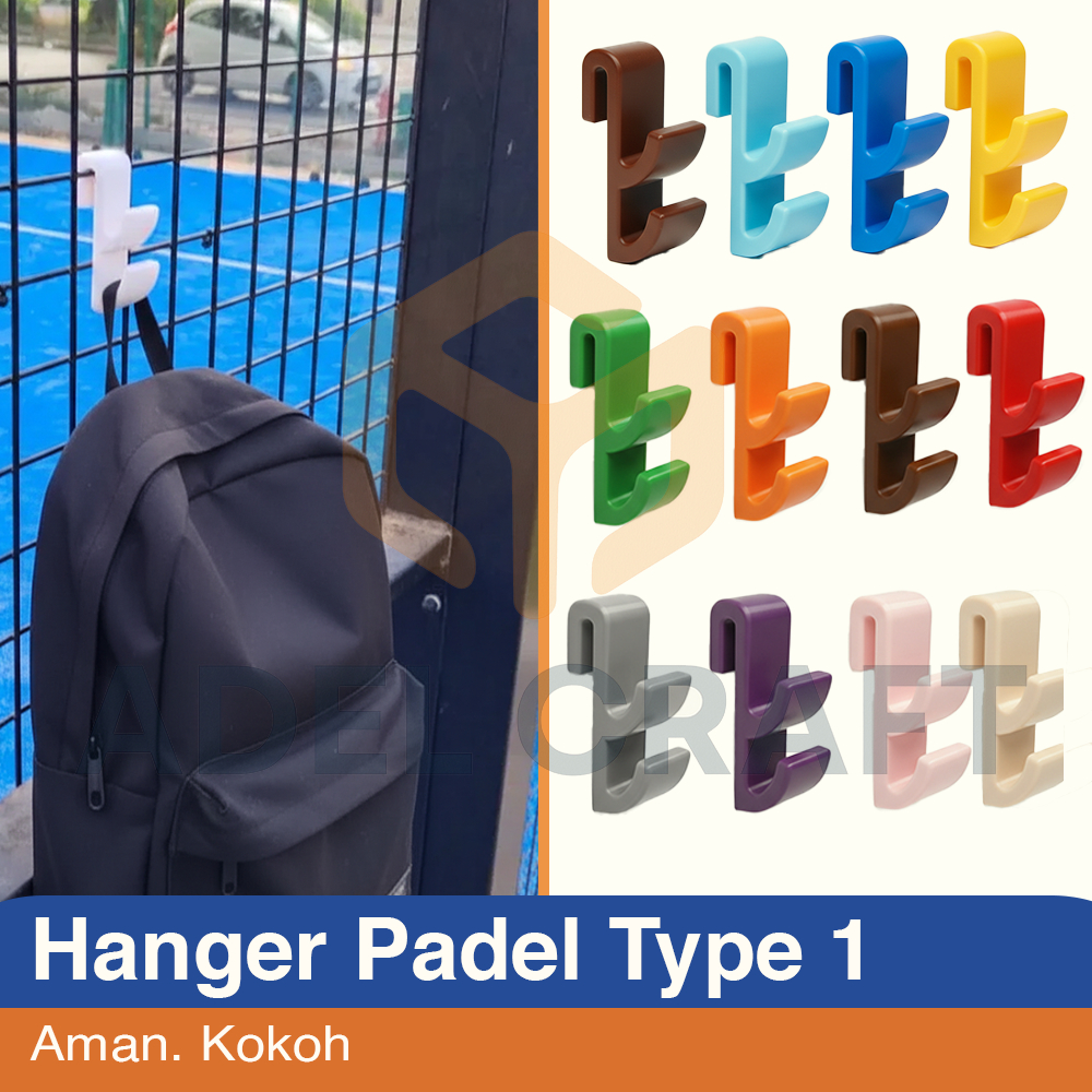 Ktmstore - Gantungan Padel Court Hook Hanger Tas Raket Botol Minum Pagar Padel Cage Hook