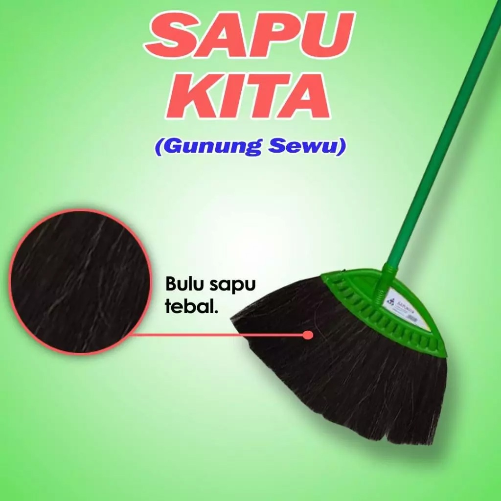 Sapu Ijuk Sapu Lantai Ijuk Sapu Kipas Sapu Kita Gunung Sewu Cleanmatic 202522