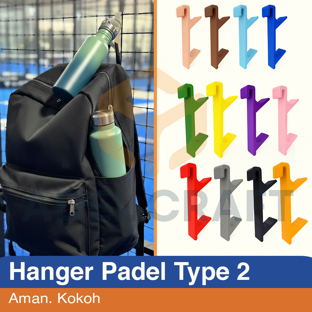 Ktmstore - Gantungan Padel Court Hook Hanger Tas Raket Botol Minum Pagar Padel Cage Hook