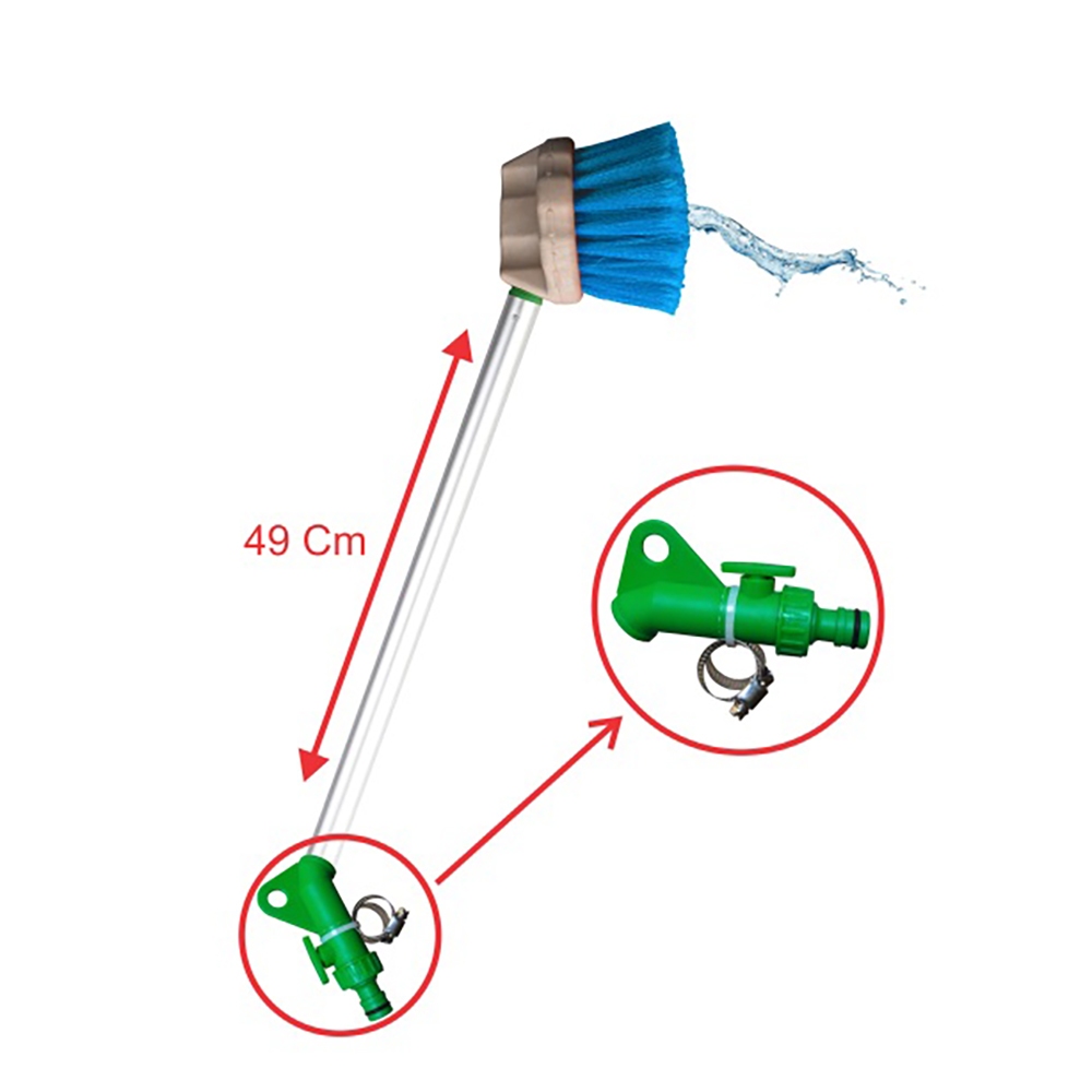 Aqua Brush - Sikat Pembersih Kaca dengan Aliran Air Katup Kontrol Cleanmatic 202515