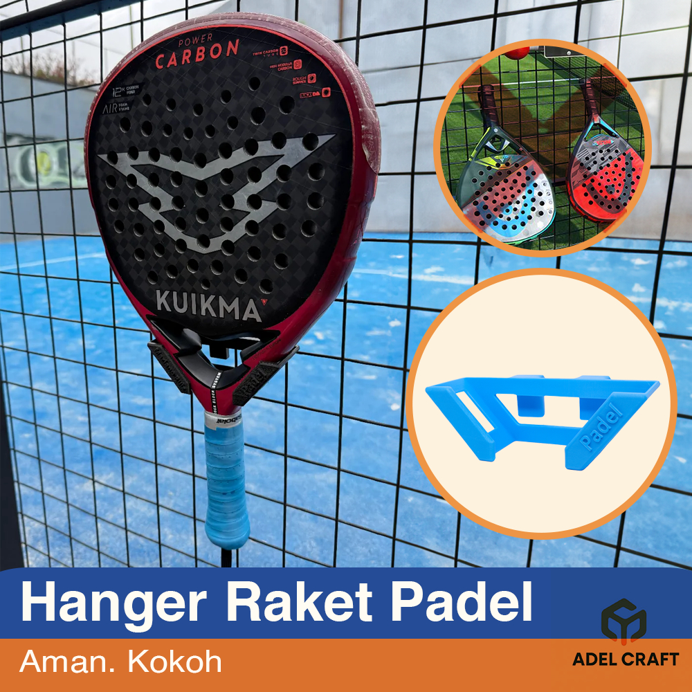 Ktmstore - Gantungan Raket Padel Lapangan Hook Holder Padel Racket Hanger Portable Fence Court