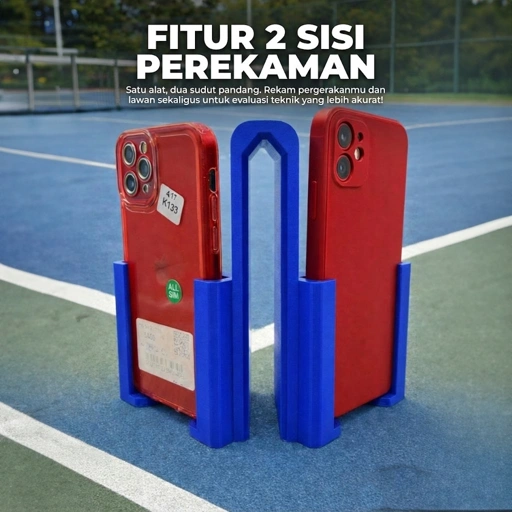 Ktmstore - KTMSTORE Phone Holder Net Tennis Padel Badminton Pickleball Dudukan HP Jaring Lapangan Ekonomis