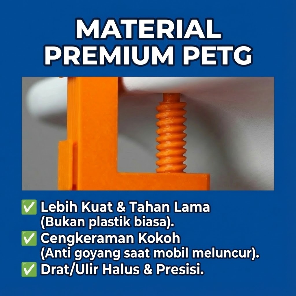 Ktmstore - Jepitan Double Track Hot Wheels 4-Way Clamp PETG Penyangga Track Builder Custom