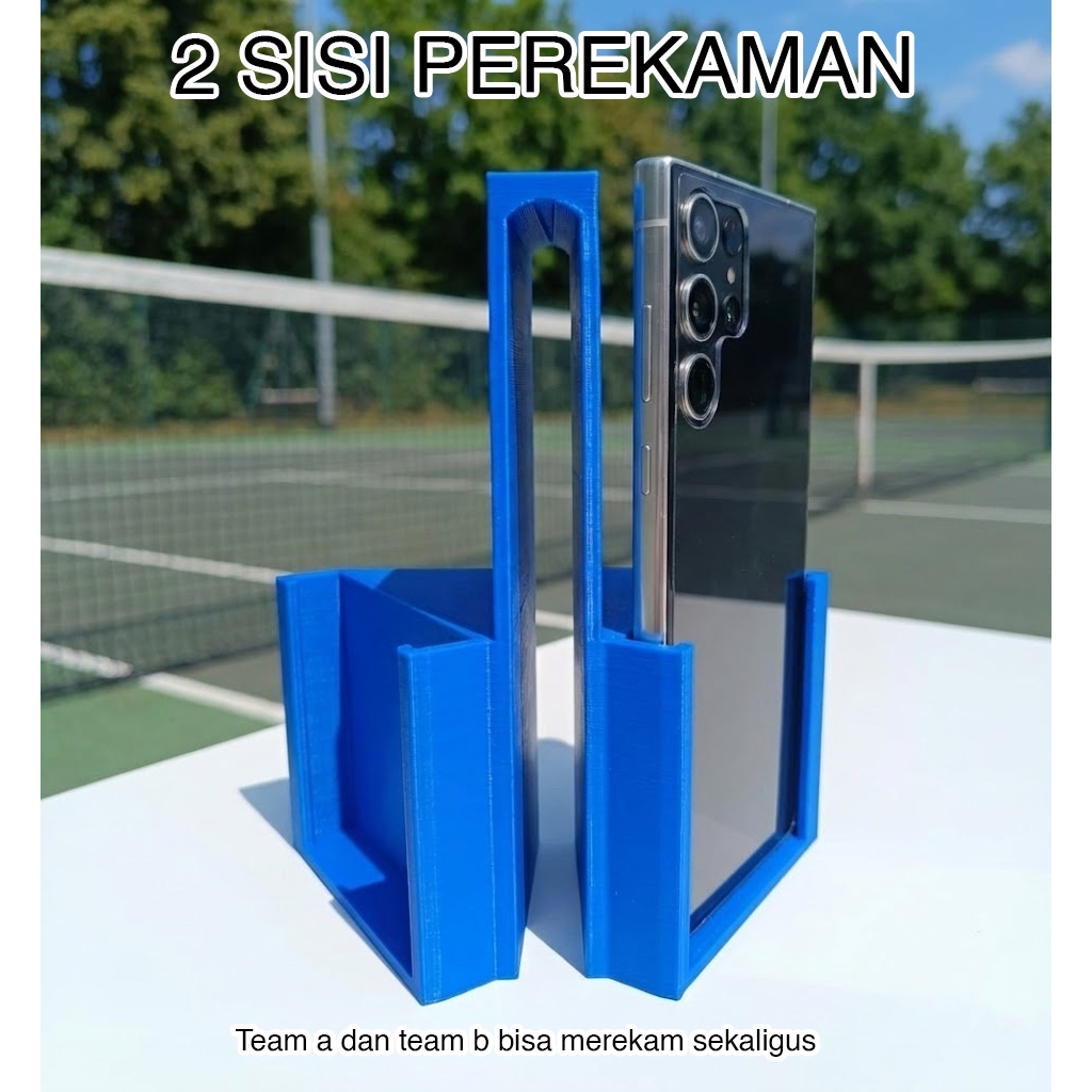 Ktmstore - Dudukan HP Jaring Lapangan Tennis Padel Badminton Net Phone Holder Universal Kokoh