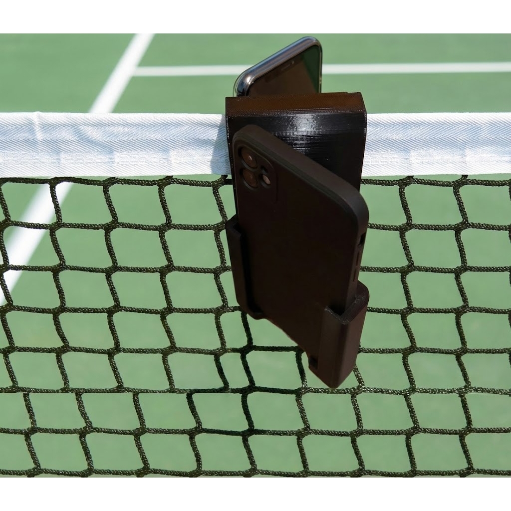 Ktmstore - KTMSTORE Phone Holder Net Tennis Padel Badminton Pickleball Dudukan HP Jaring Lapangan Ekonomis