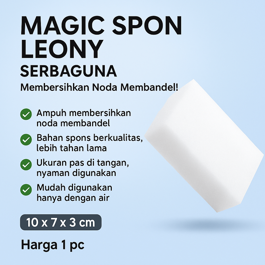 Magic Spon Leony Serbaguna Membersihkan Noda Membandel