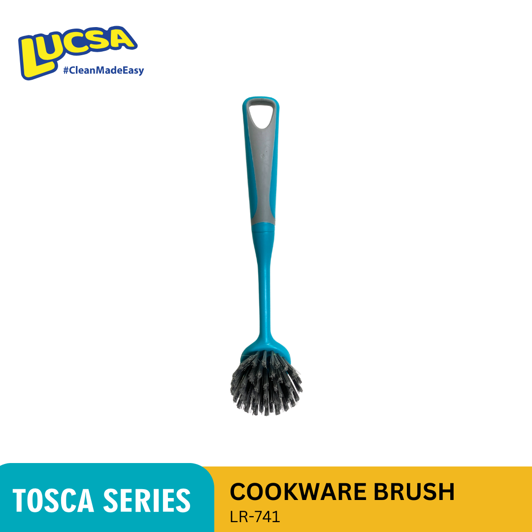 Sikat Dapur Plastik Nilon Sikat Alat Masak 26cm Panci Kuali Wajan Cookware Brush Lucsa LR-741
