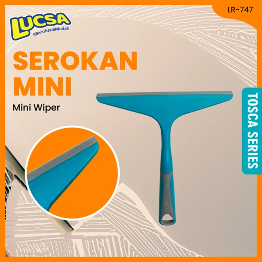 Mini Wiper Kaca Alat Pembersih Jendela Kaca Multifungsi Window Cleaner serokan Lucsa LR-747