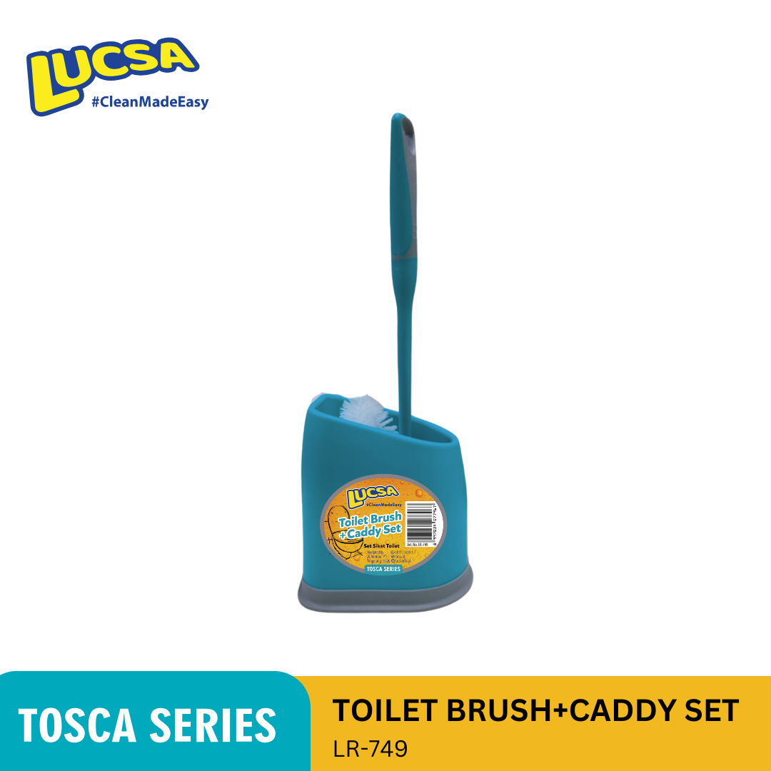 Sikat Toilet Brush Set Sikat Kamar Mandi Kloset Closet Brush Wadah Lucsa LR-749