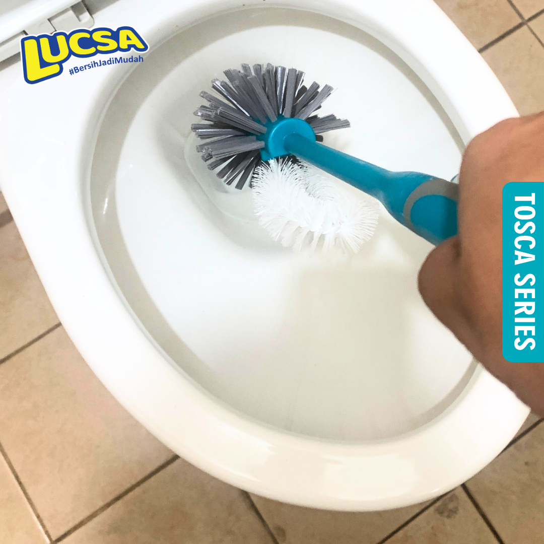 Sikat Toilet Brush Set Sikat Kamar Mandi Kloset Closet Brush Wadah Lucsa LR-749