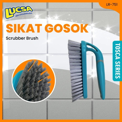 Sikat Gagang Gosok Lantai Dinding Kamar Mandi Toilet Scrubber Brush LR-751 Lucsa